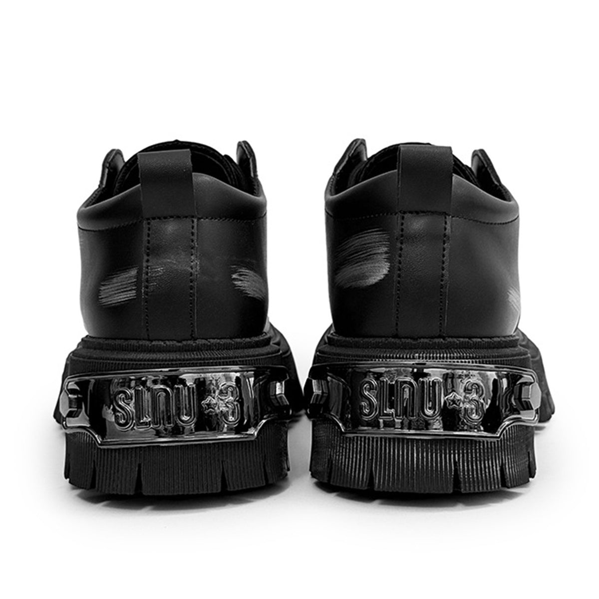Men's Chunky Platform Derby Shoes | with Metallic Studs