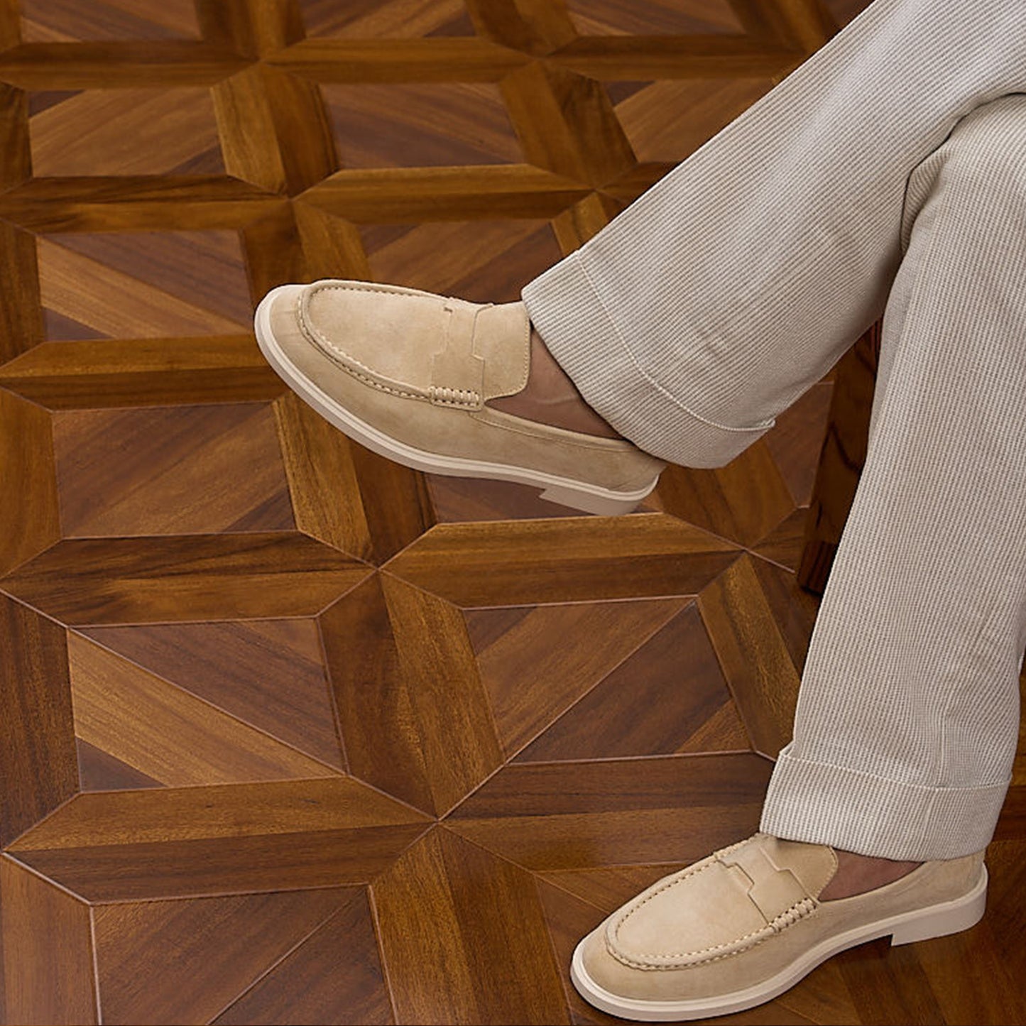 Suede Slip-On Men's Loafers | Soft Texture & Clean Minimal Profile