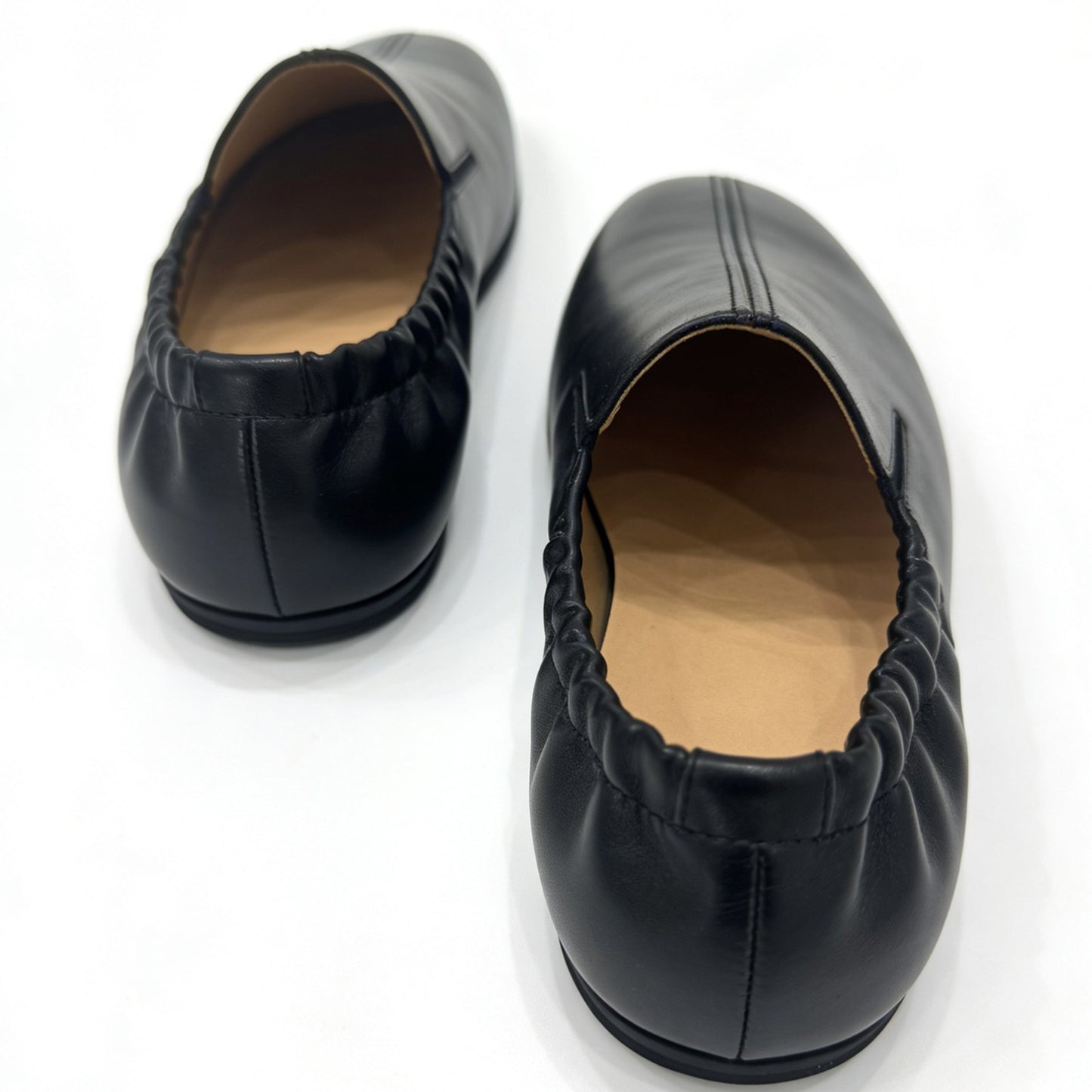 Men's Slip-On Dress Shoes with Distinctive Folded Collar Design