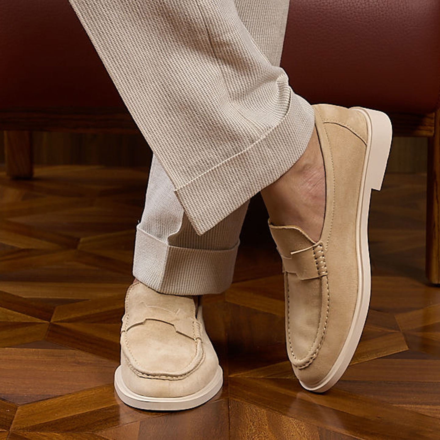 Suede Slip-On Men's Loafers | Soft Texture & Clean Minimal Profile