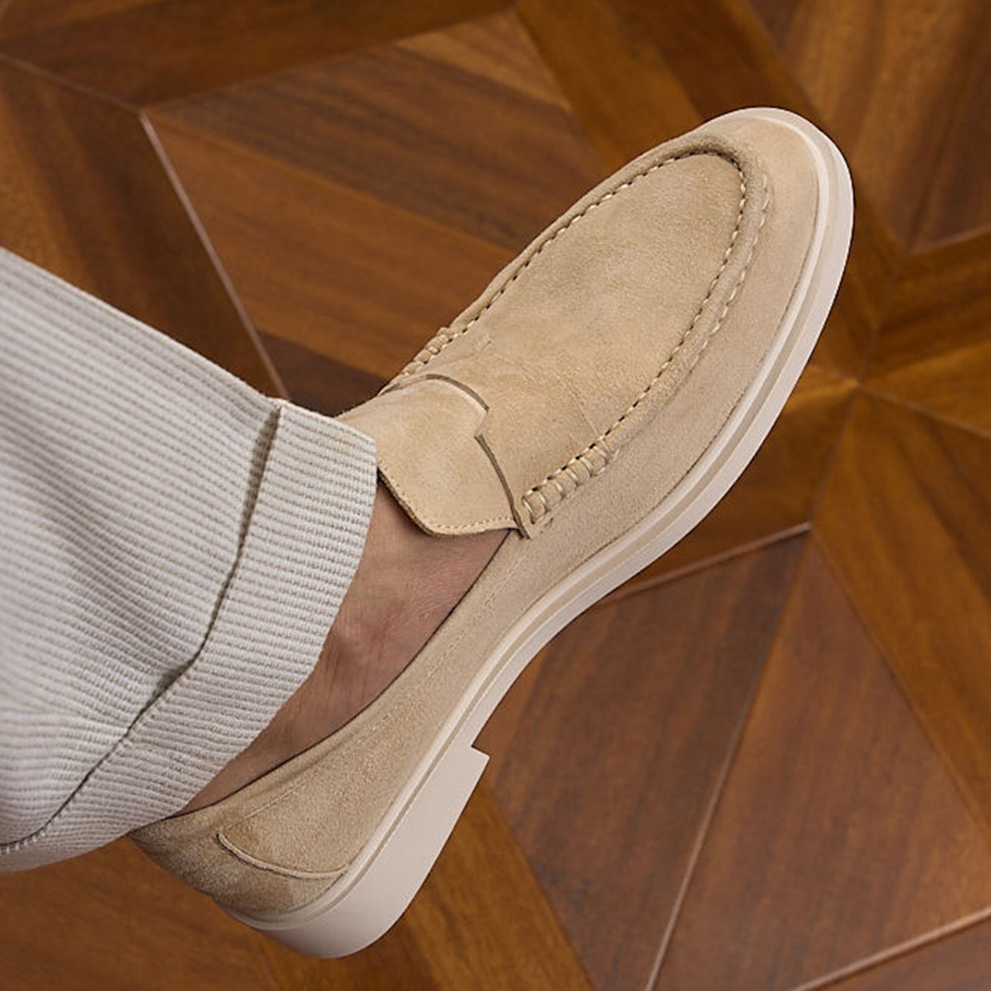 Suede Slip-On Men's Loafers | Soft Texture & Clean Minimal Profile