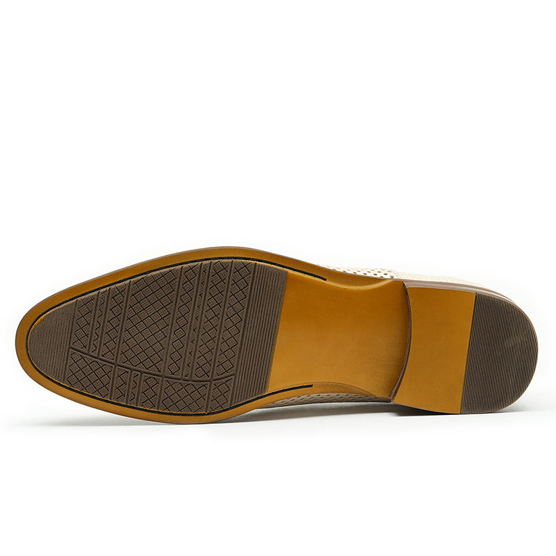 Men's Perforated Leather Loafers