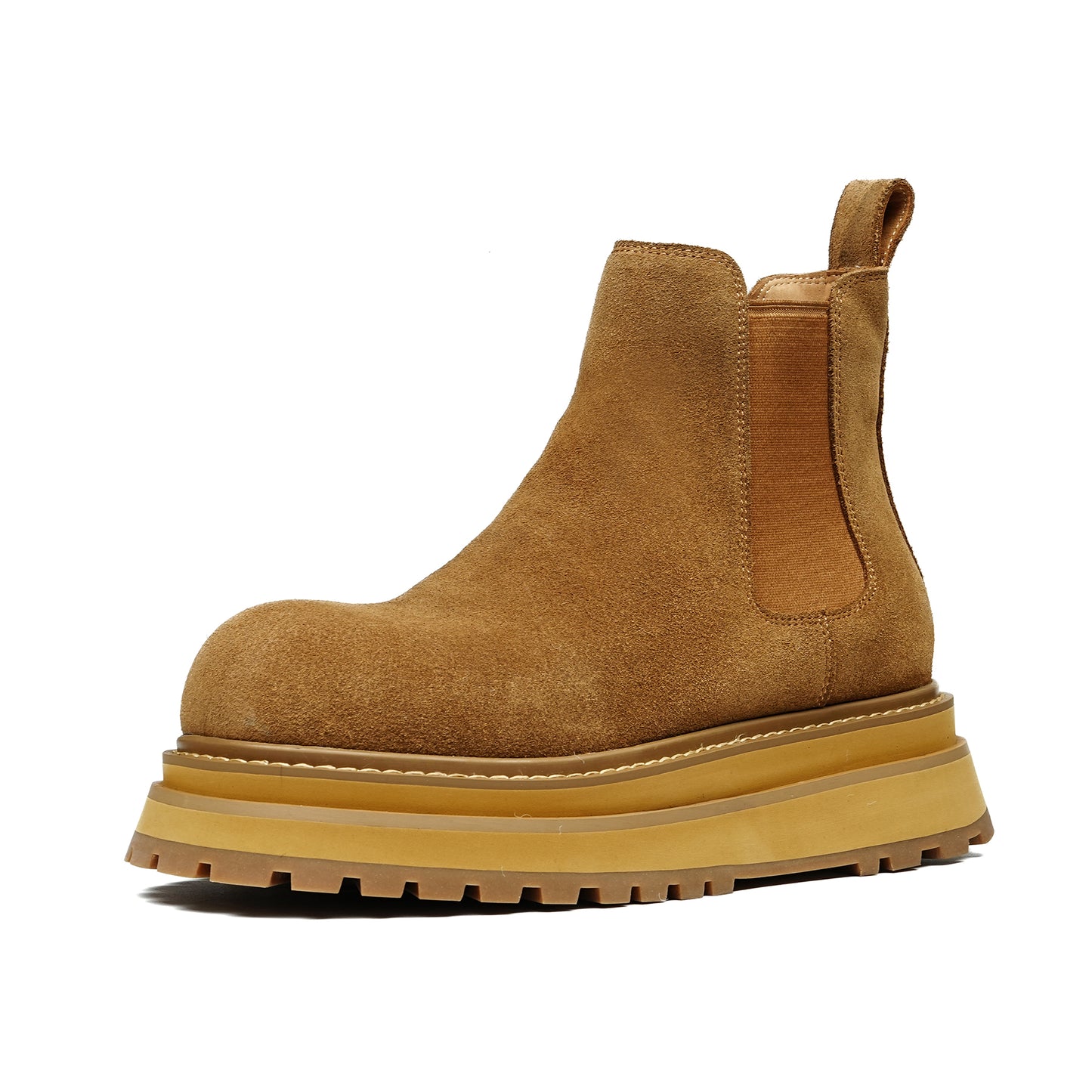 Men's Urban Sculpture Chelsea Boots: Architectural Sole & Streamlined Silhouette