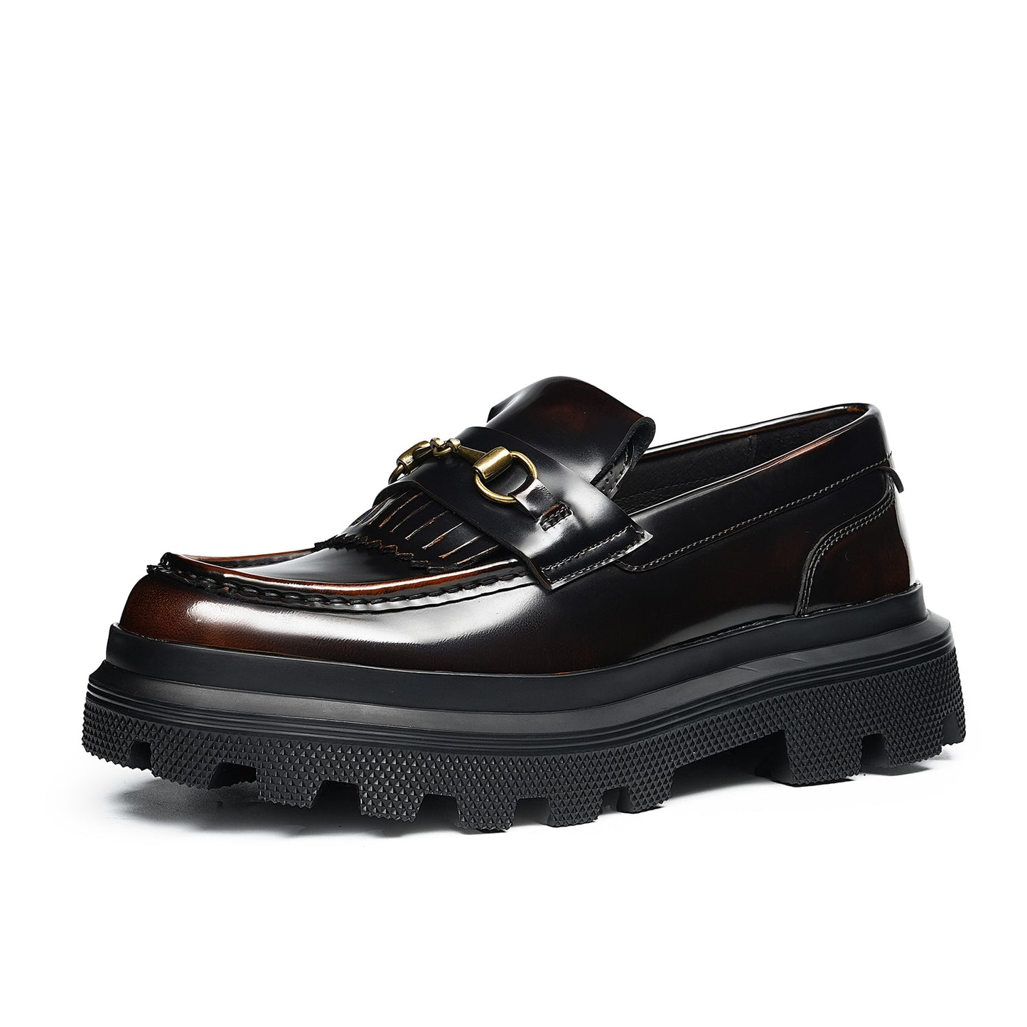 Men's Horsebit Loafers: Platform Sole & Timeless Hardware Detailing
