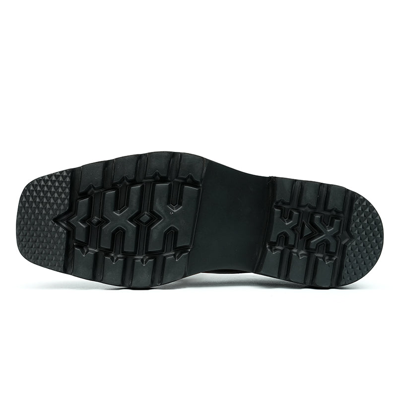 Men's Derby Shoes Square-Toe Sophistication & Functional Tabs