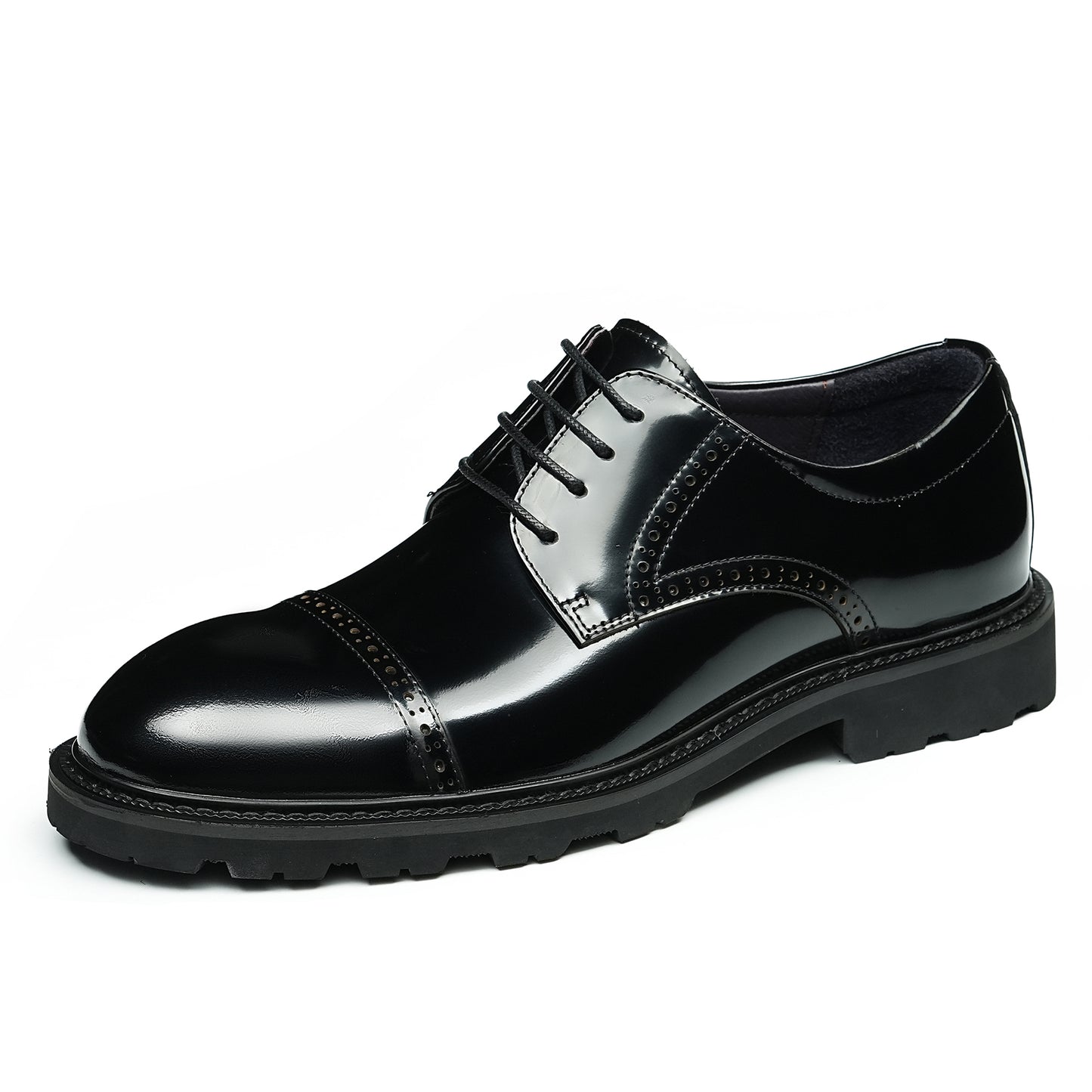 Men's Cap Toe Derby: Artisan Stitching & All-Terrain Assurance