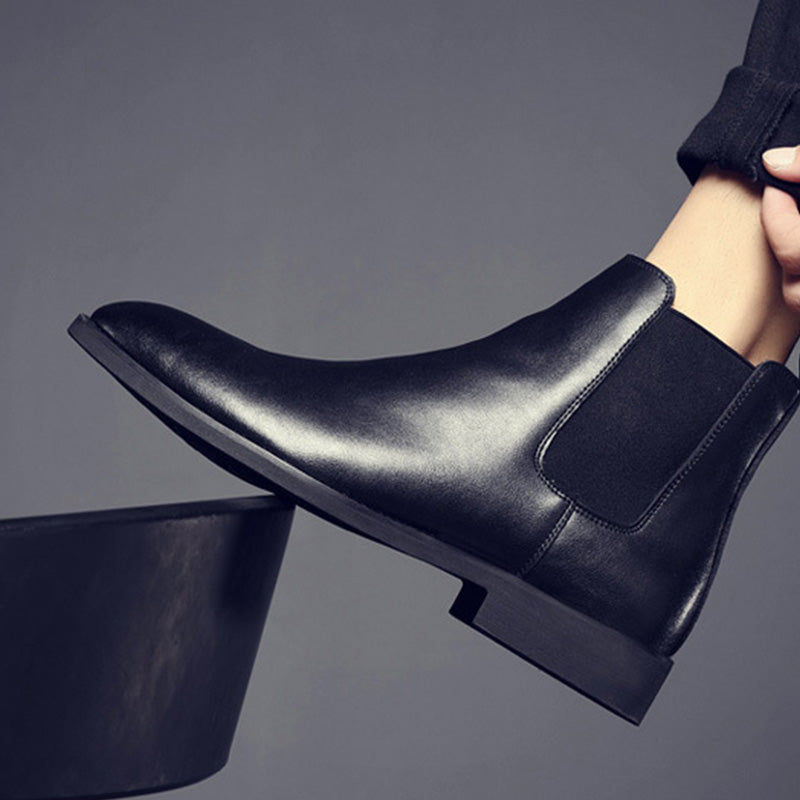 Men's Classic Suede Chelsea Boots with Crepe Sole