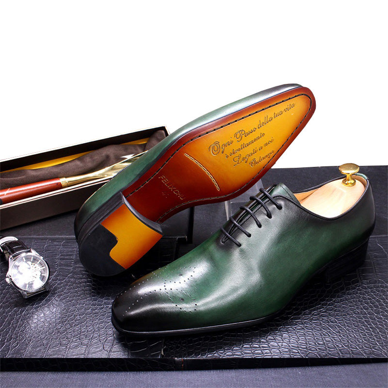 Men's Oxford Shoes Classic Brogue Handcrafted