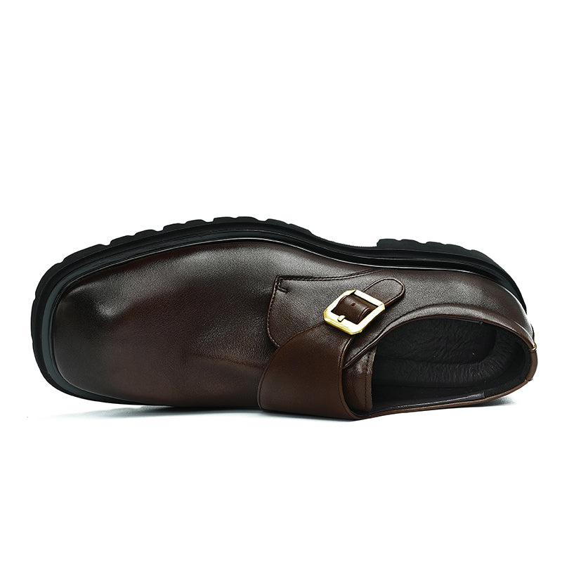 Men's Square-Toe Monk Strap Shoes