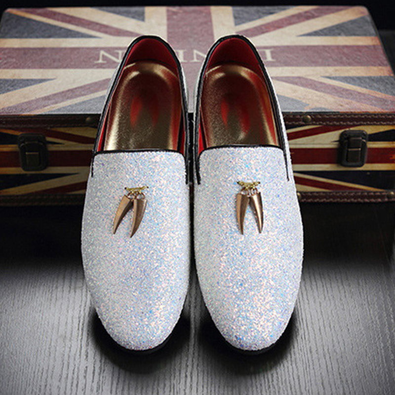 Men's Loafers with Contrast Red Lining Sophisticated Slip-On Dress Shoes