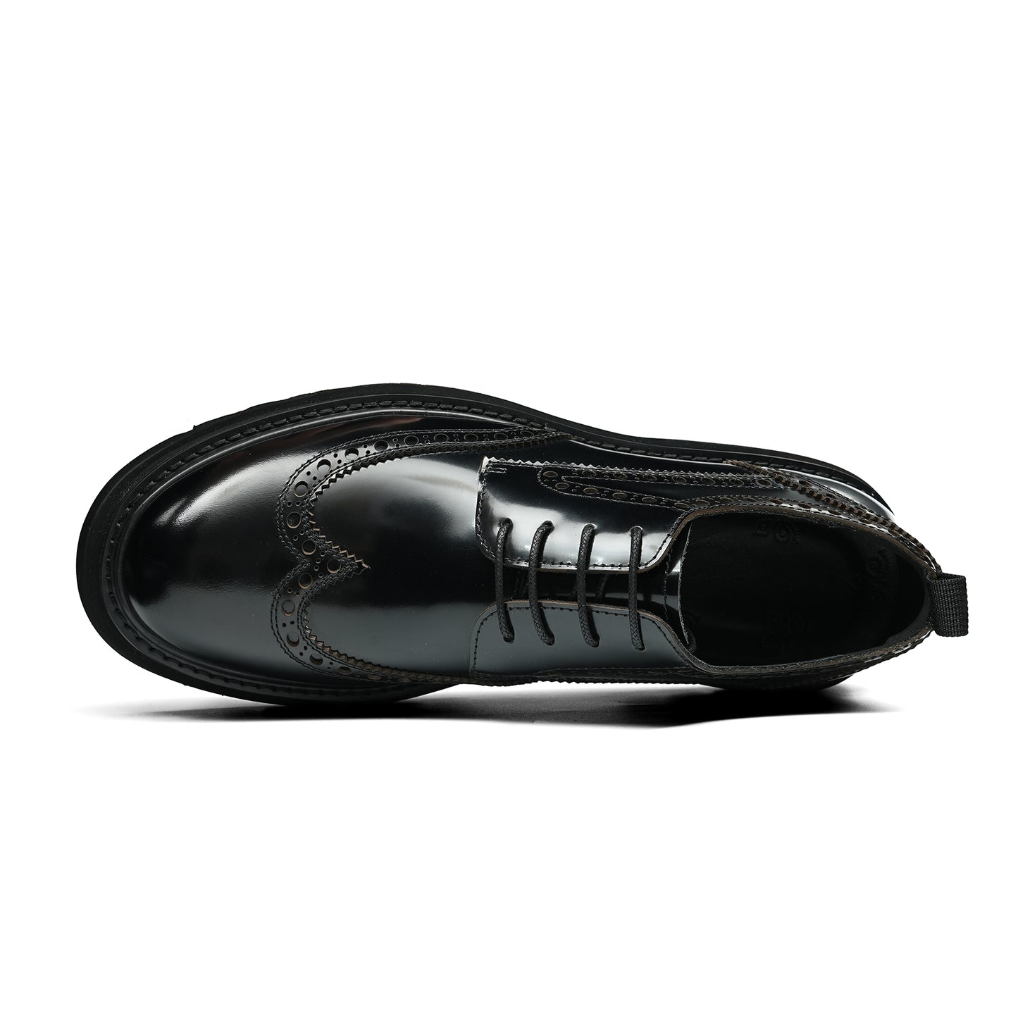 Men's Brogue Derby Shoes: Luminous Grain & Supple Interior Contours
