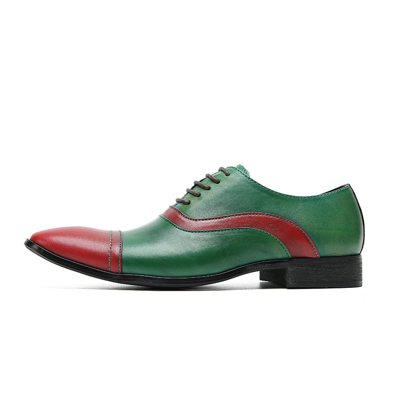 Men’s Two-Tone Leather Oxford Shoes