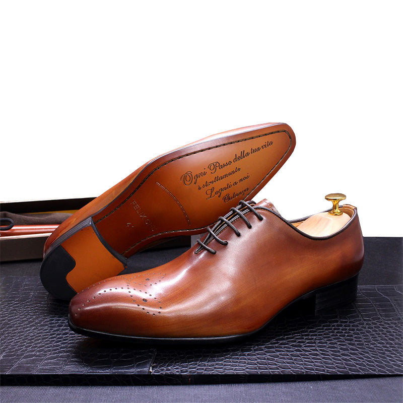 Men's Oxford Shoes Classic Brogue Handcrafted