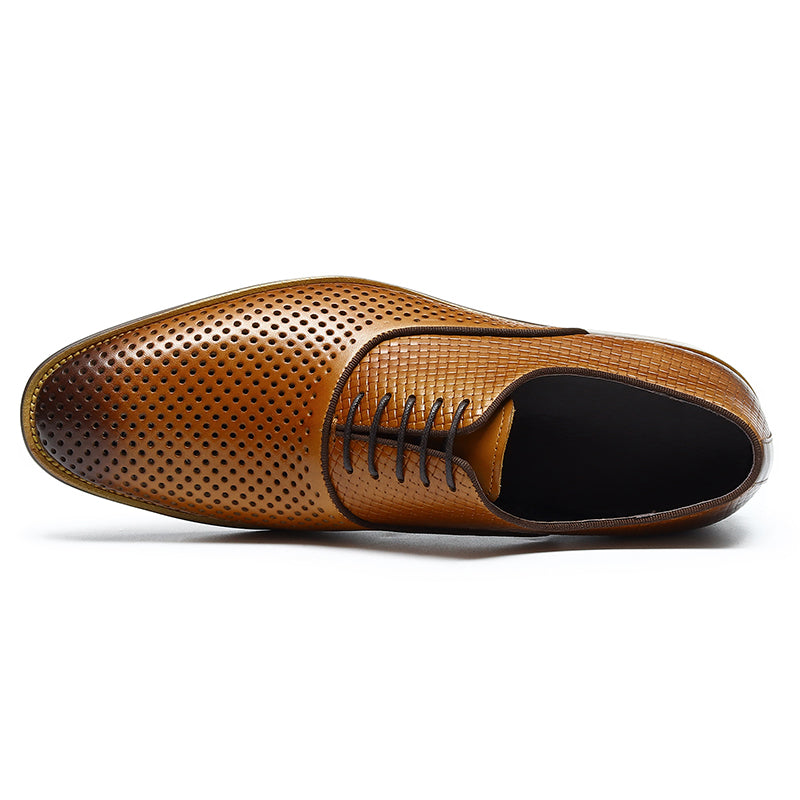 Men's Perforated Oxford Shoes Breathable Mesh