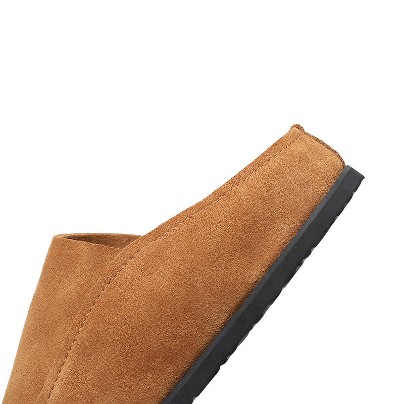 Architectural Open-Toe Slippers: Plush Comfort & Contrast Sole Design
