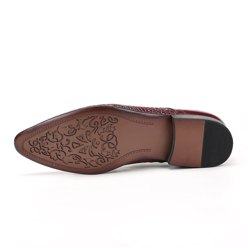 Men’s Glossy Leather Derby Shoes