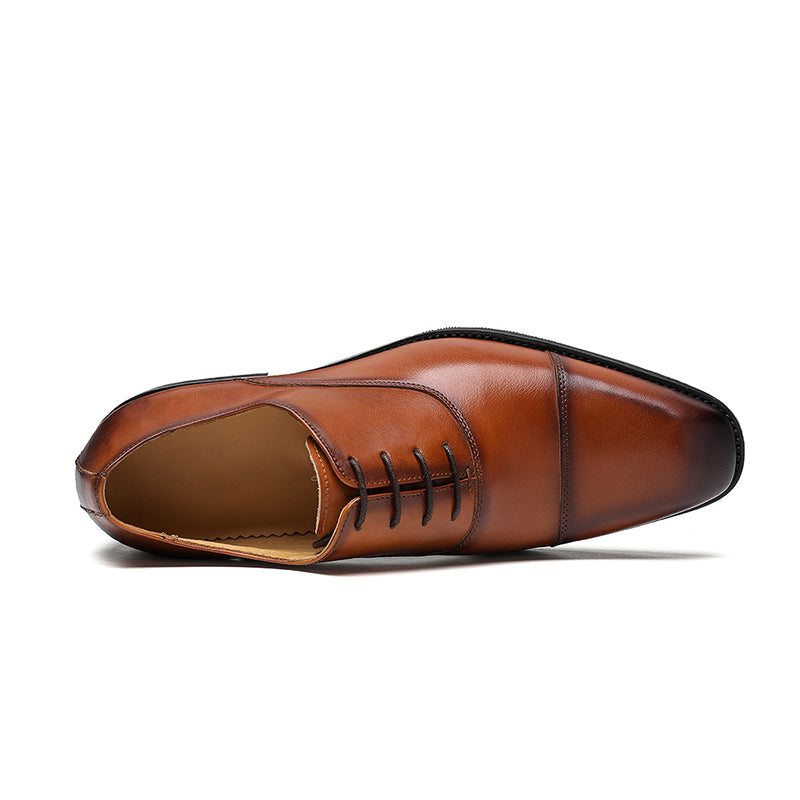 Men's Cap-Toe Oxford Dress Shoes
