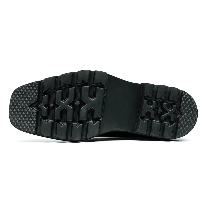 Men's Leather Derby Shoes Diamond Toe