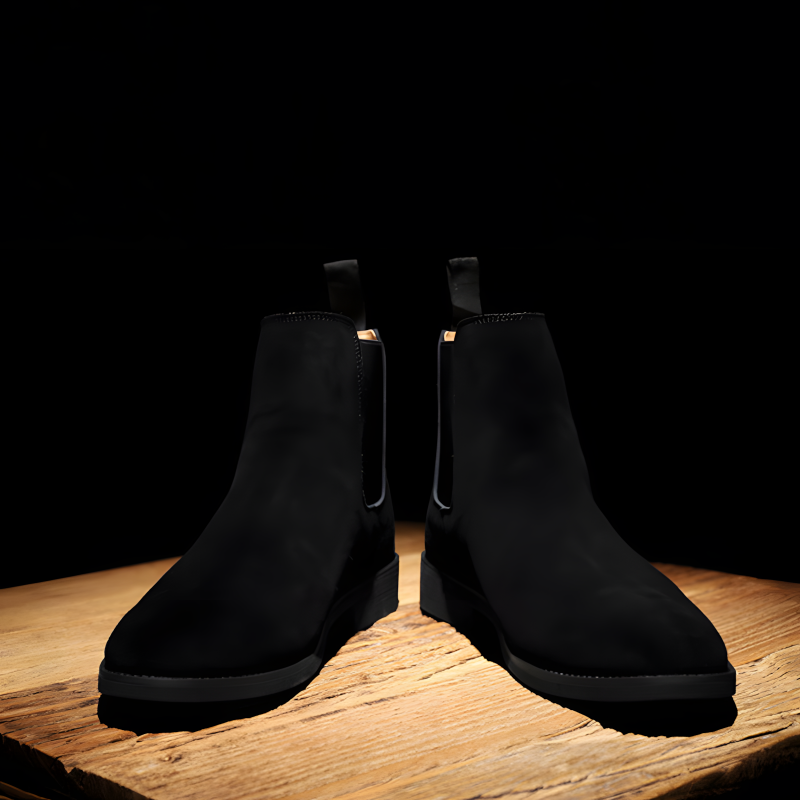 Men's Classic Suede Chelsea Boots with Crepe Sole