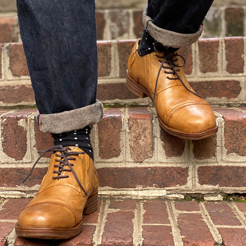Men's Oxford Shoes Vintage Handcrafted Leather
