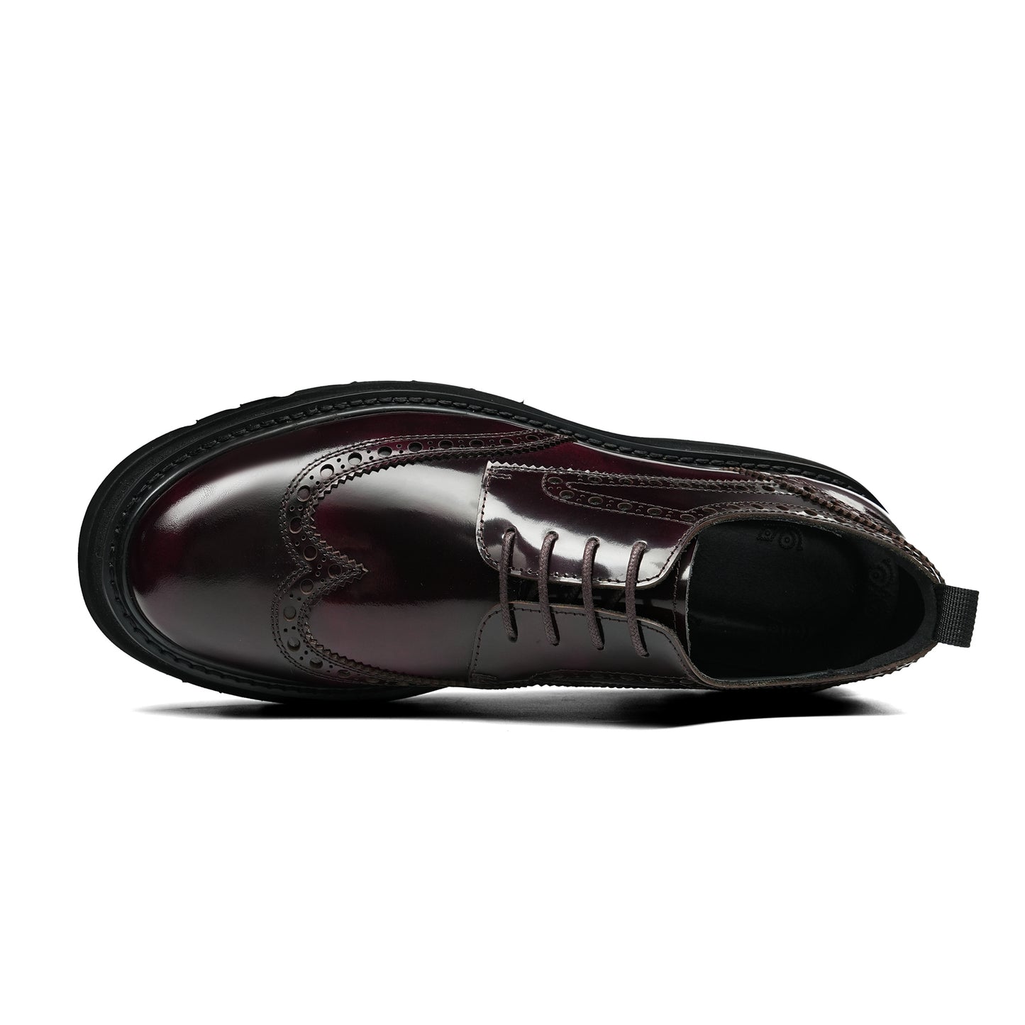 Men's Brogue Derby Shoes: Luminous Grain & Supple Interior Contours