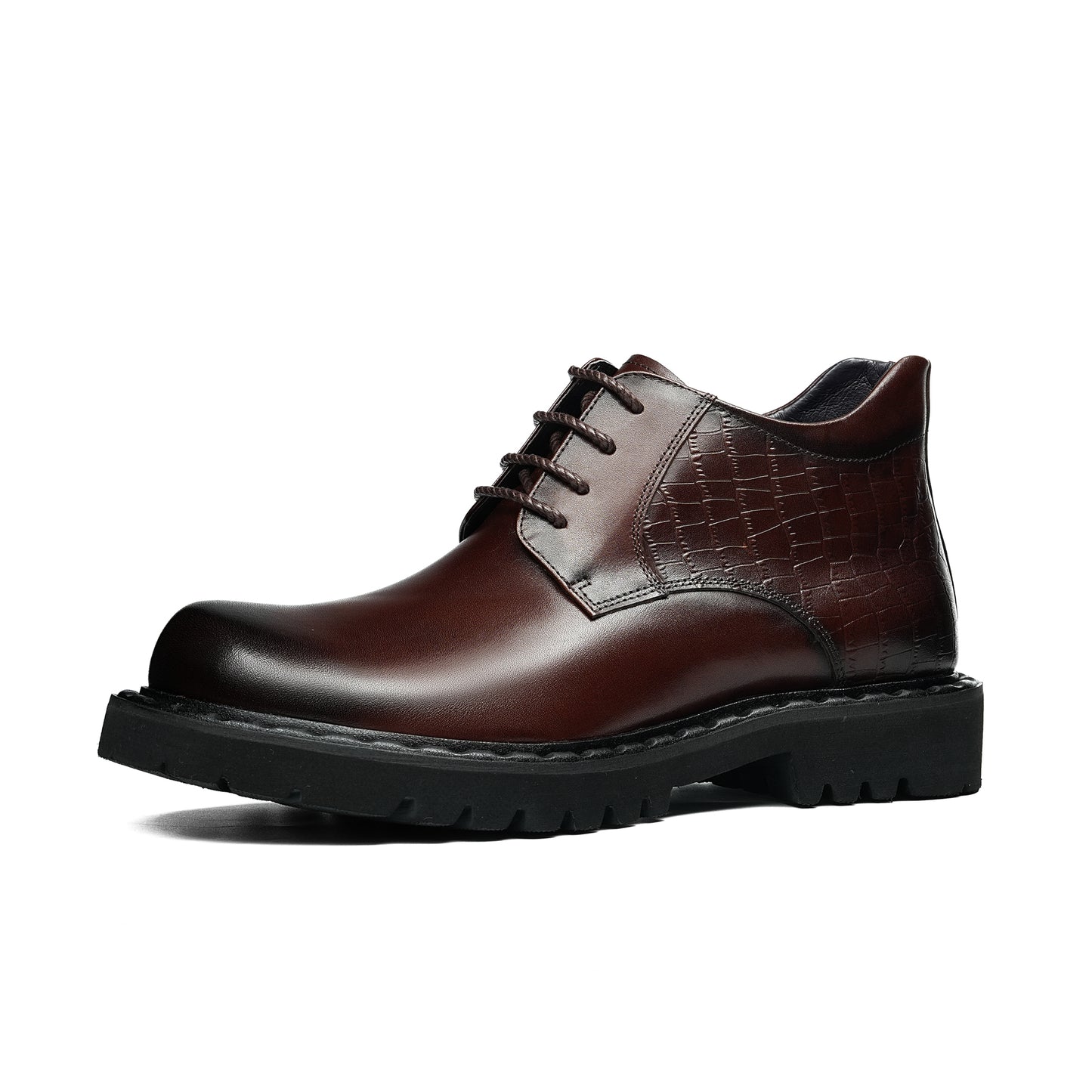 Men's Martin Boots Urban Rhythm: Textured Harmony & Bold Sole Composition