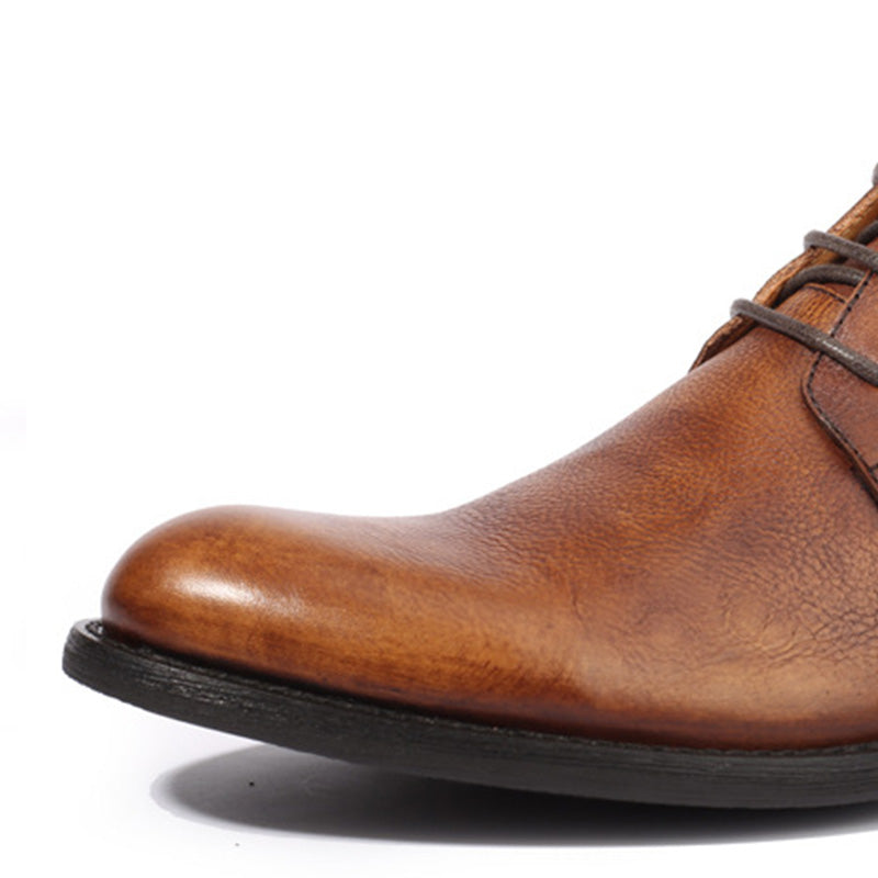 Heritage-Inspired Martin Boots: Time-Worn Patina & Classic Stitching Details