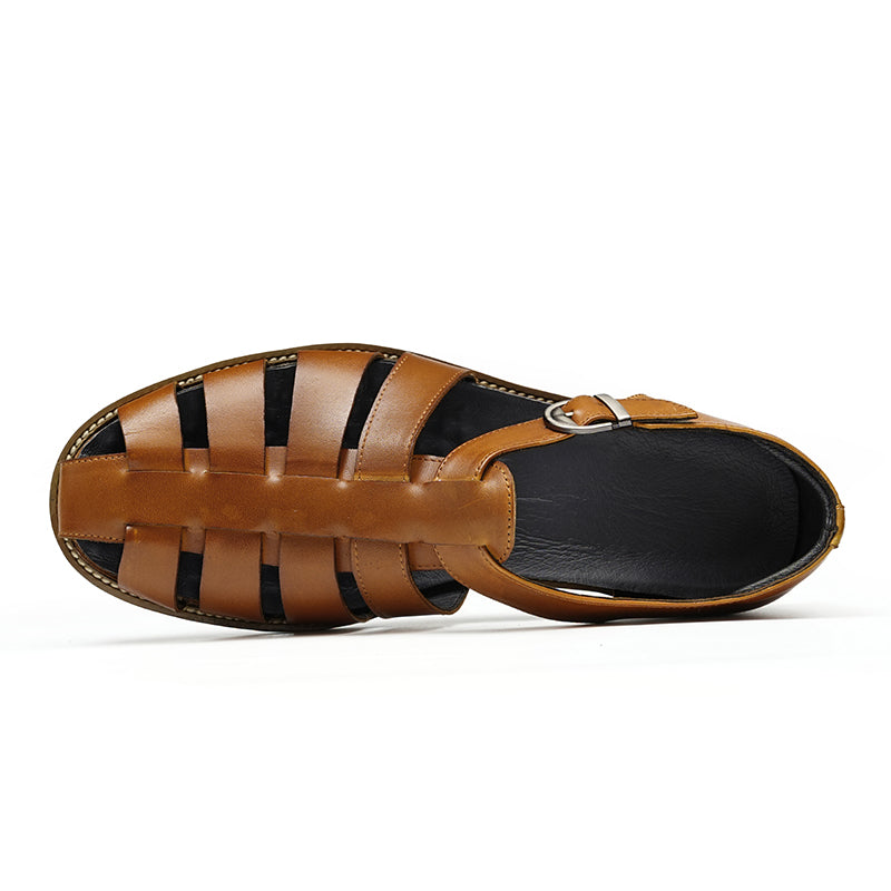 Classic Men’s Leather Fisherman Dress Sandals