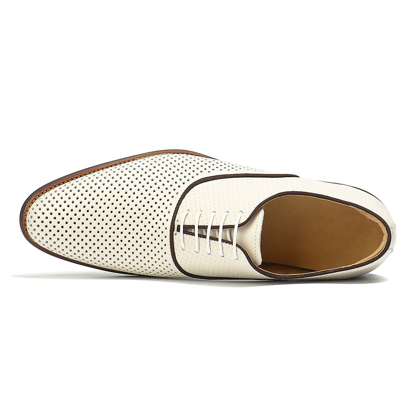 Men's Perforated Oxford Shoes Breathable Mesh