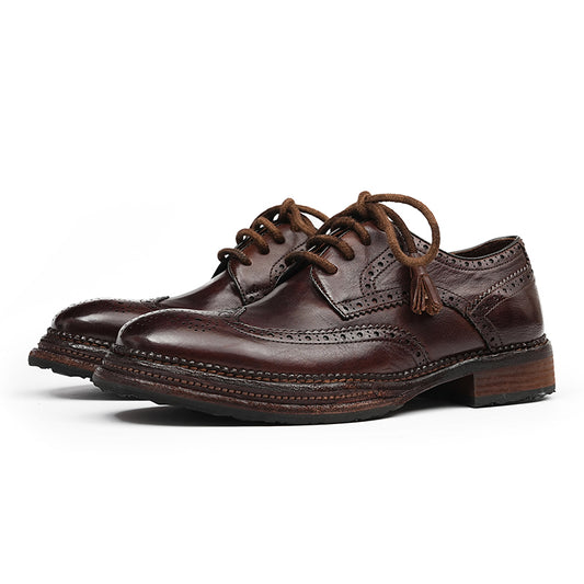Men's Brogue Derby Shoes - Goodyear Welted Craftsmanship & All-Terrain Grip