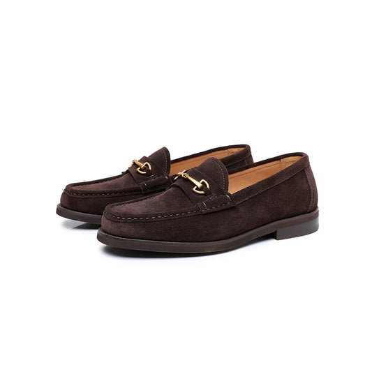 Men's Suede Loafers: Signature Hardware & Textured Comfort