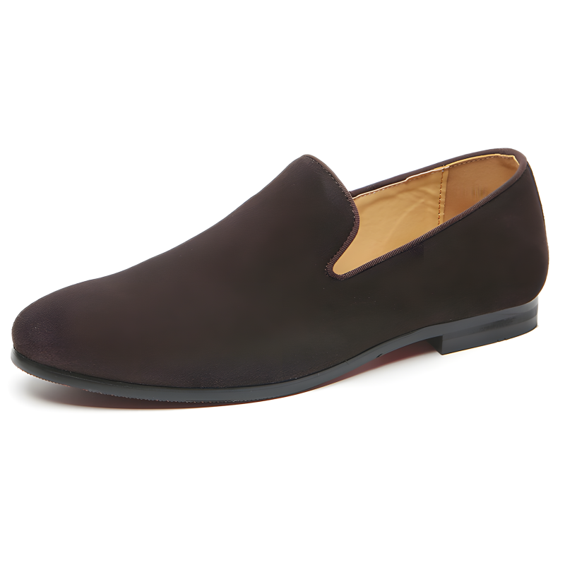 Men’s Suede Slip-On Loafers – Soft & Stylish Casual Dress Shoes