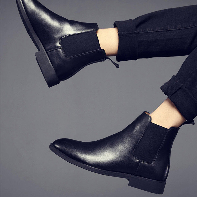 Men's Classic Suede Chelsea Boots with Crepe Sole