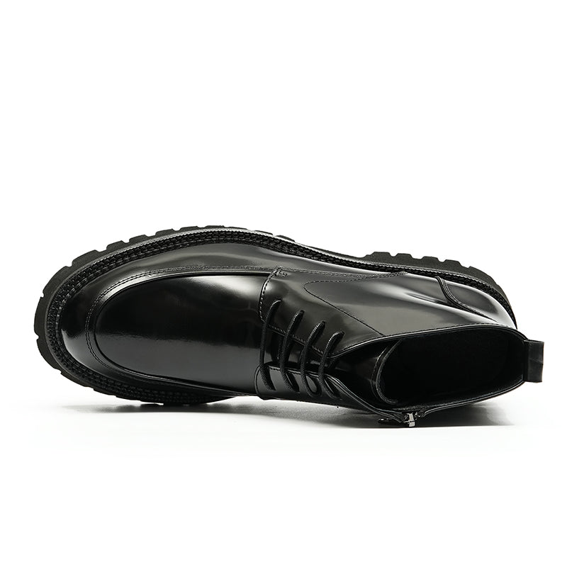 Artisan Burnished Men's Martin Boots: Supple Interior & All-Terrain Traction