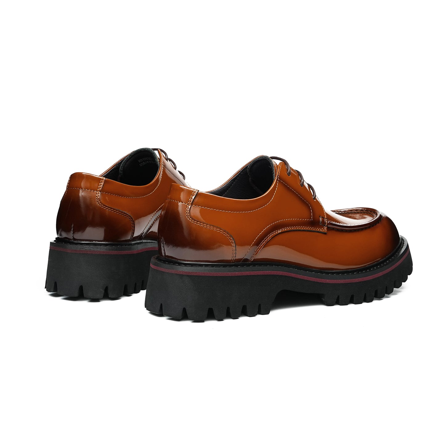 Architectural Men's Derby Shoes: Textured Sole & Structured Silhouette