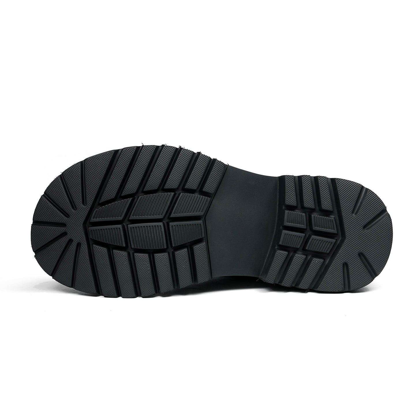 Architectural Men's Derby Shoes: Sculptural Sole & Mirror-Finish Elegance