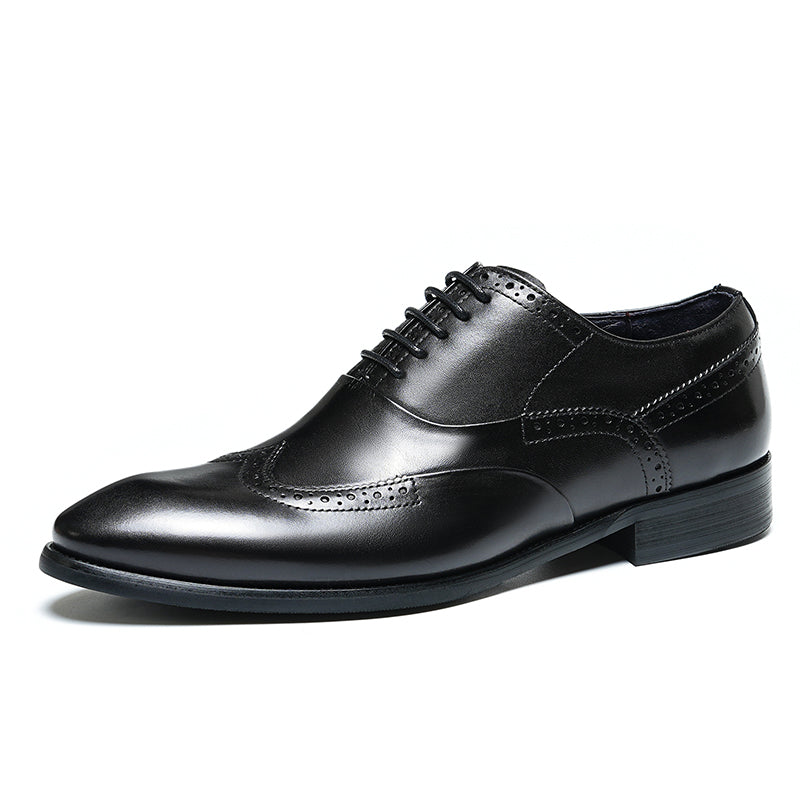 Men's Brogue Oxford Shoes Intricate Detailing