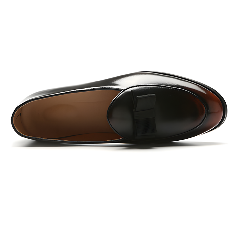 Men’s Patent Leather Bow Loafers