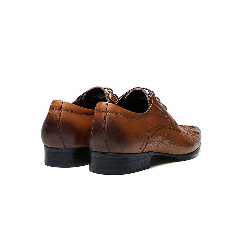 Men’s Glossy Leather Derby Shoes