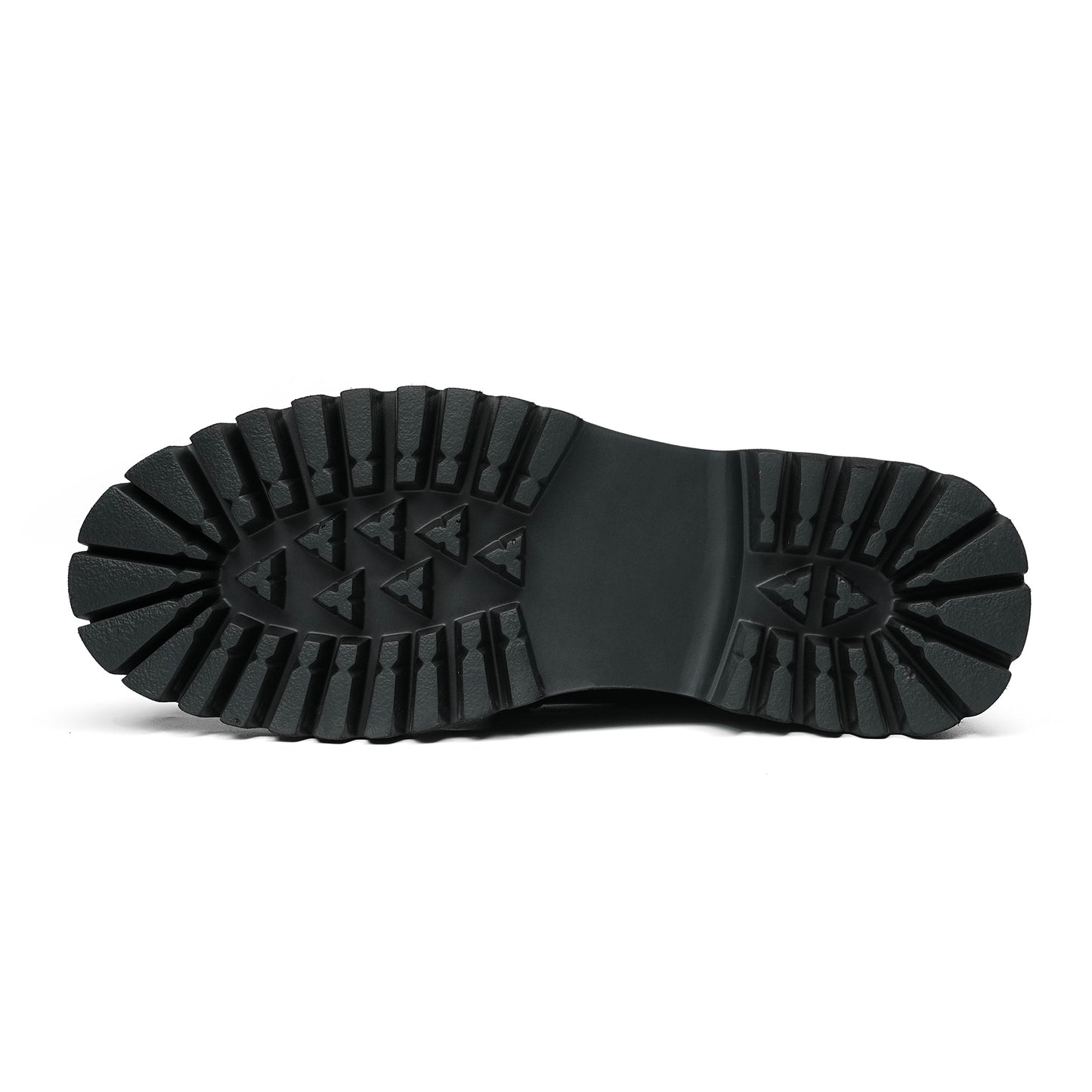 Men's Derby Shoes: Structural Tread Pattern & Refined Detailing