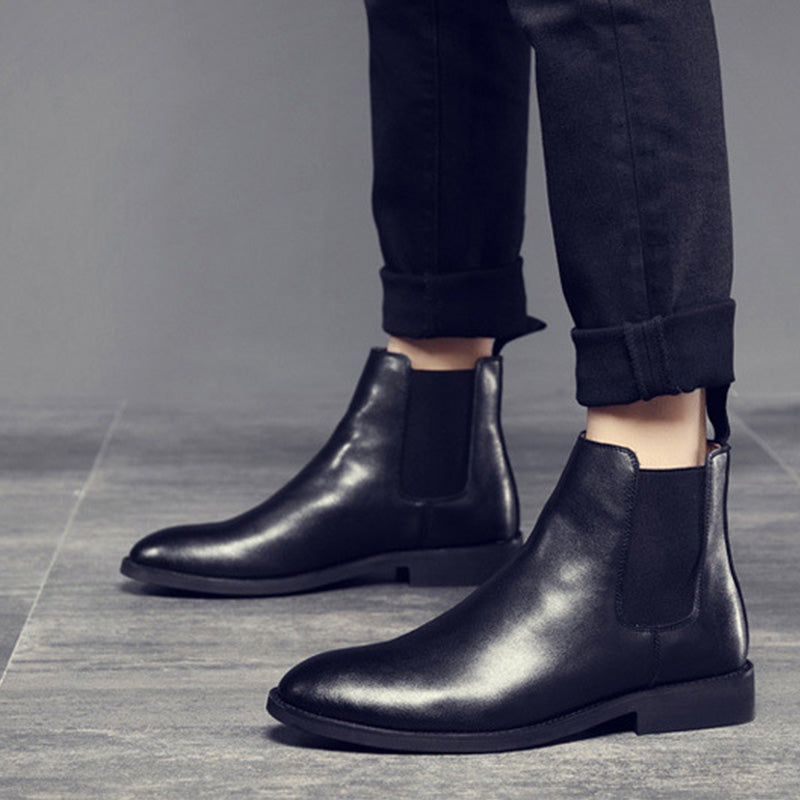 Men's Classic Suede Chelsea Boots with Crepe Sole