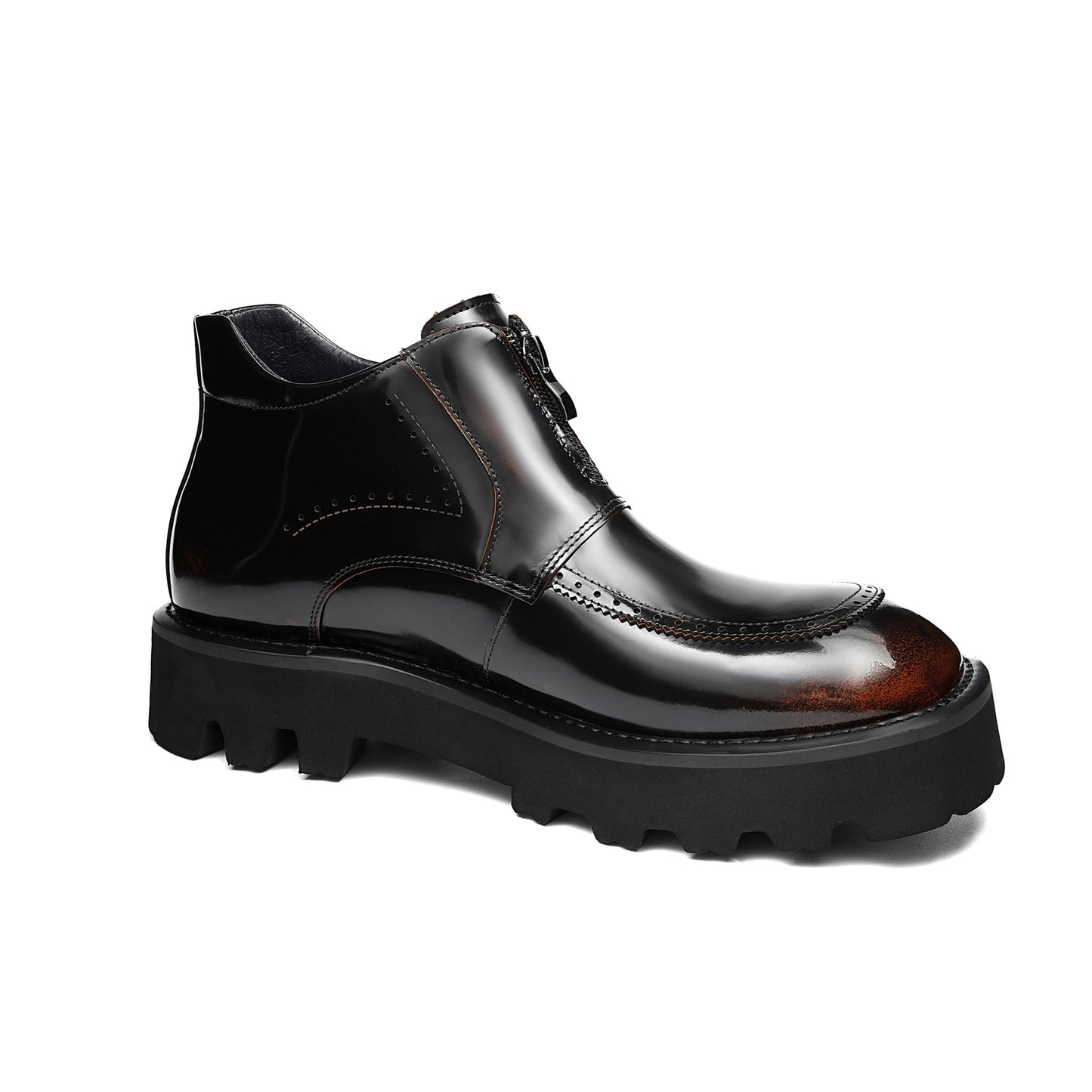 Men's Martin Boots: Front-Zip Narrative & Studio-Ready Polish