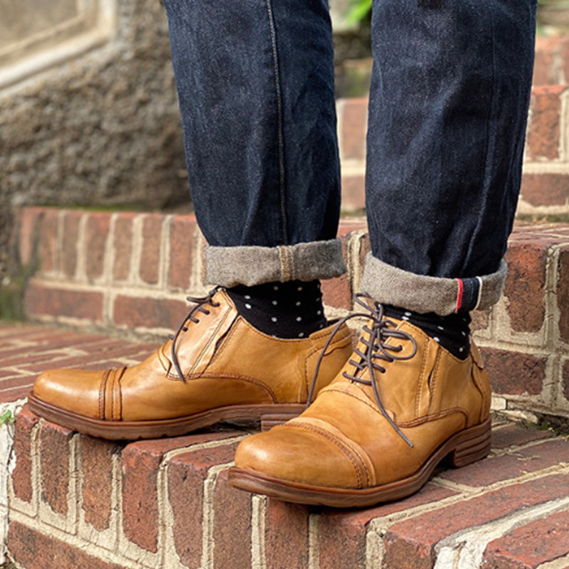 Men's Oxford Shoes Vintage Handcrafted Leather