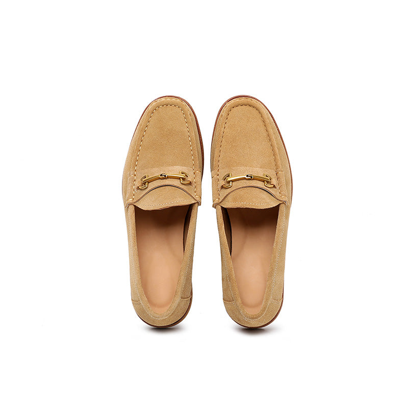Men's Suede Loafers: Signature Hardware & Textured Comfort