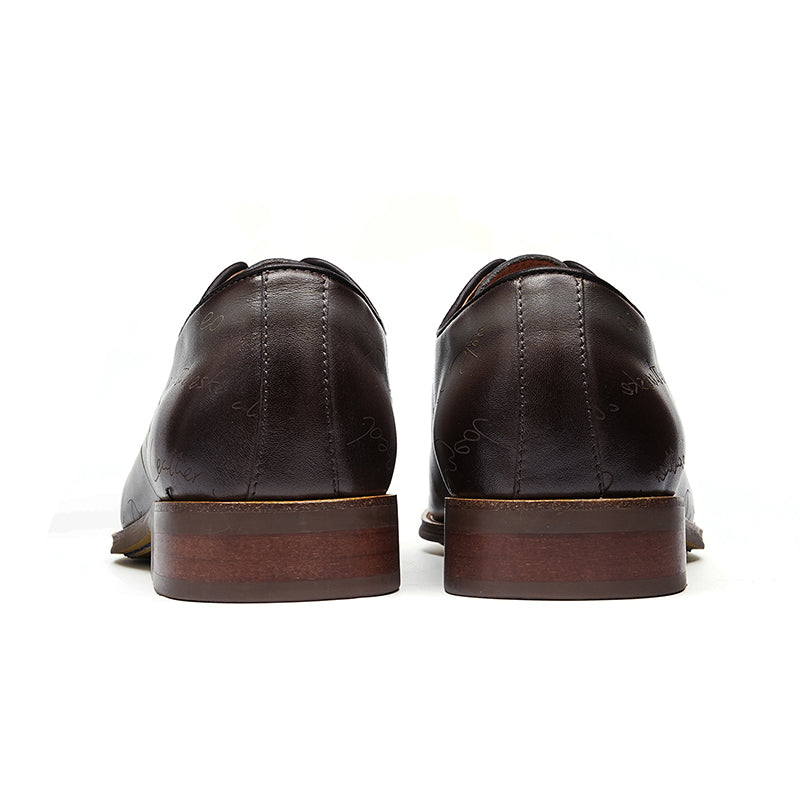 Men's Oxfords Shoes Handwritten Dress Shoes
