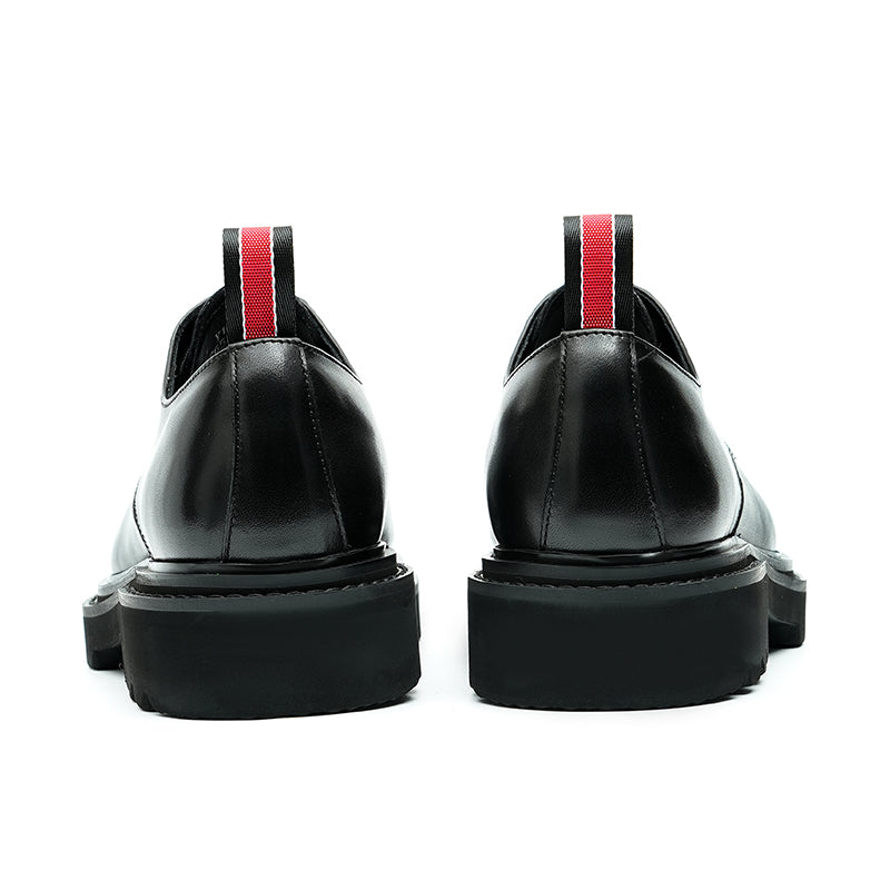 Men's Leather Derby Shoes Diamond Toe
