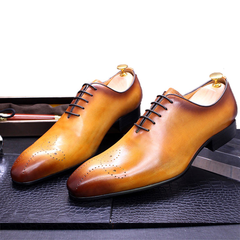 Men's Oxford Shoes Classic Brogue Handcrafted