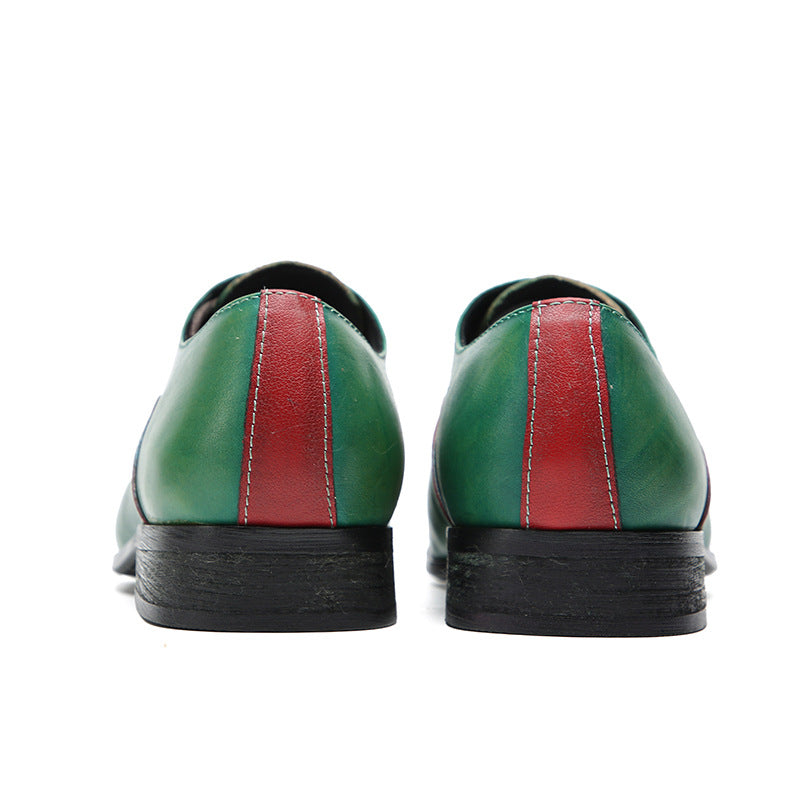 Men’s Two-Tone Leather Oxford Shoes