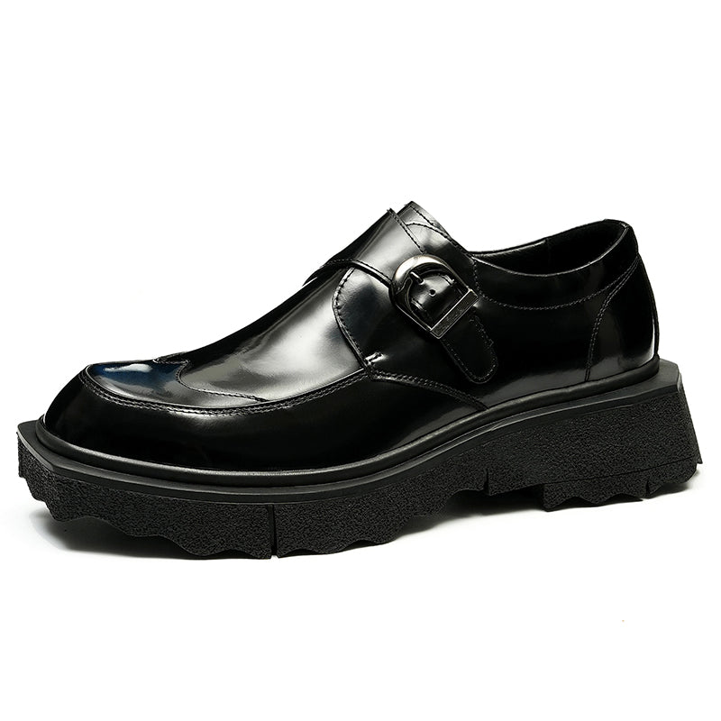 Men's Monk Strap Dress Shoes Thick-Soled