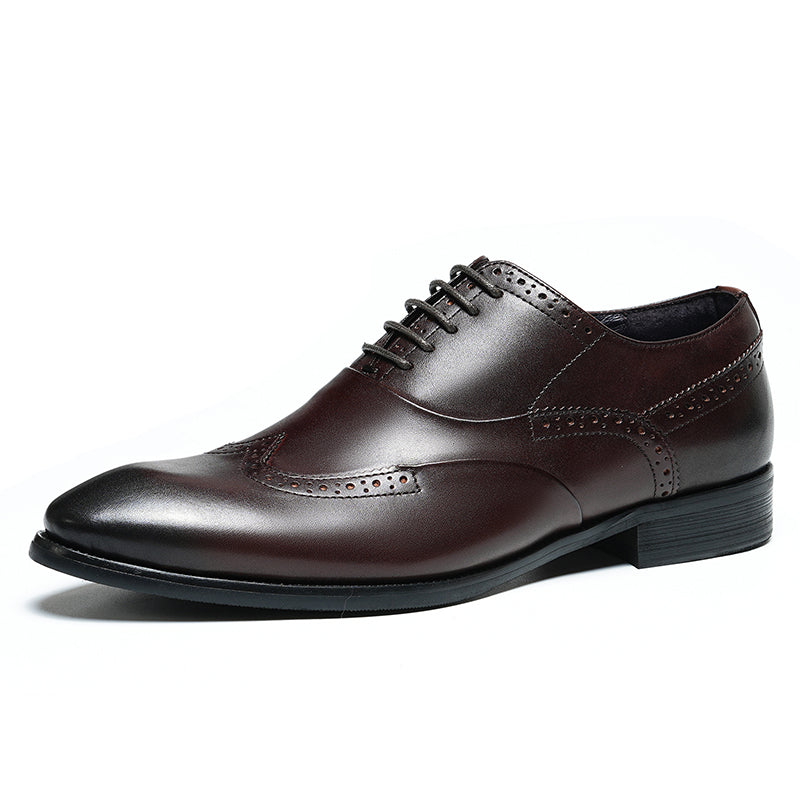 Men's Brogue Oxford Shoes Intricate Detailing